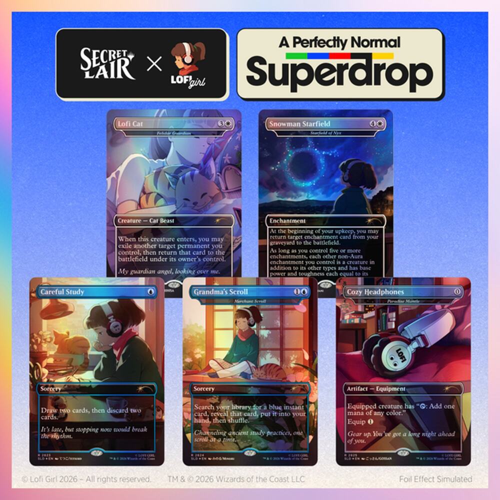MTG Magic The Gathering Secret Lair x Lofi Girl: Beats to Cast To - FOIL EDITION